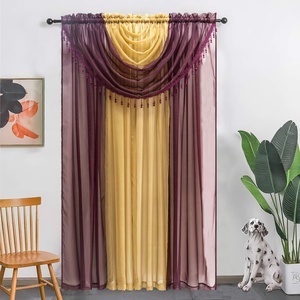 Cortinas de Voile Suaves y Elegantes de Diseño Moderno y Alta Calidad, Listas para Usar, para la Decoración de la Sala de Estar, Lujosas - Product Image 4
