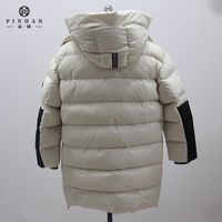 Vestes en duvet d'hiver à capuche blanc OEM en plumes de canard chaudes pour l'extérieur en usine pour hommes