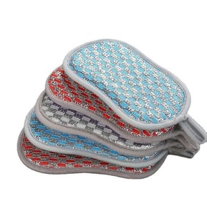 Esponja de doble cara para lavar platos, rectangular, gruesa, para ollas y sartenes, paño de limpieza para cocina - Product Image 2