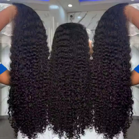 Perruques frontales en dentelle HD en gros, 100 % cheveux humains vierges birmans bruts, sans colle, prêtes à porter, pré-coupées, pour femmes noires