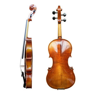 <span class=keywords><strong>Violon</strong></span> de qualité supérieure de la marque Sinomusik, avec des accessoires en ébène, un archet en bois de Brésil, fabrication artisanale italienne, instrument à cordes. - Product Image 6