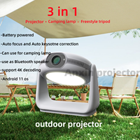 Projecteur K1 avec batterie intégrée Projecteur vidéo rechargeable Android 4K rechargeable