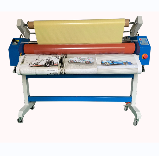 EC-1600Q 1600mm 63inch Wide Format Electric Manual KT Board Cold Laminator Laminating Machine With Air Pressure Control