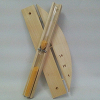 Minuterie de sauna en bois, sablier, sable, minuterie, 15 minutes