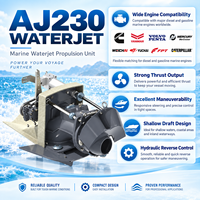 Unité de propulsion à jet d'eau Alamarin Jet AJ230 260HP, système de jet d'eau marin pour bateau de sauvetage, bateau de patrouille, bateau de travail