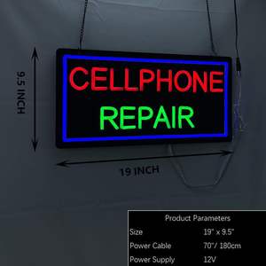 ป้ายสัญลักษณ์บาร์ LED แบบใหม่24ชั่วโมงสำหรับร้านซ่อมโทรศัพท์มือถือไฟนีออนโลโก้ - Product Image 5