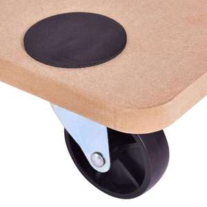 Тележка-платформа для тяжелых грузов на четырех колесах, для перемещения мебели и МДФ, с поворотными роликами, OEM - Product Image 2