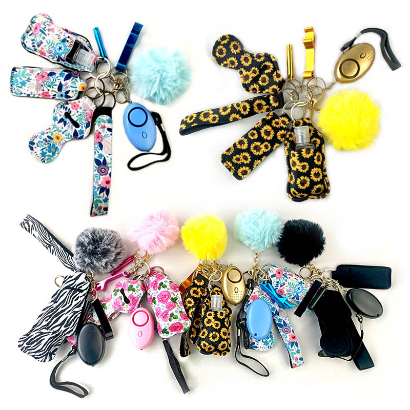 Neoprene Self Defense Keychain Women and