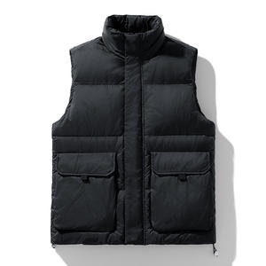 <span class=keywords><strong>Chaleco</strong></span> de Plumón para Hombre de Invierno - Chaqueta Cálida <span class=keywords><strong>con</strong></span> Cuello Alto, <span class=keywords><strong>Chaleco</strong></span> de Plumón Estilo Boyfriend, Abrigo de Trabajo - Product Image 3