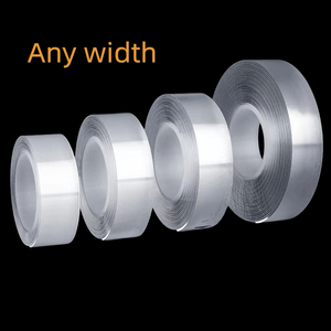 Bande transparente réutilisable résistante de poignée de gel 30mm x <span class=keywords><strong>3m</strong></span> nano bande de montage latérale claire <span class=keywords><strong>auto</strong></span>-adhésive de double - Product Image 2