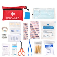 Sac de survie compact 1L avec poignée en fibre de verre imperméable, équipement de sécurité extérieur de qualité industrielle, trousse de premiers secours pour la randonnée et le camping