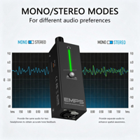 Amplificateur de casque GAW-EMPS rechargeable pour moniteur intra-auriculaire