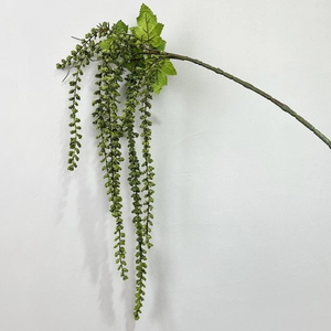 CM-TH1288 di alta qualità schiuma artificiale verde fogliame appeso verde rosso amaranto piante per matrimonio composizione floreale - Product Image 4