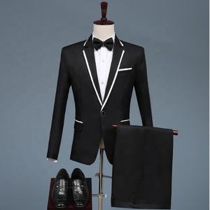 Trajes de Hombre con Cuello Mao, Trajes Formales de Negocios para Boda, Trajes Blancos para Hombre, Esmoquin para Novio, Traje Ajustado para Matrimonio - Product Image 3