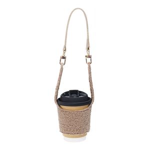 Sac fourre-tout personnalisé en polaire Teddy pour bouteille d'eau, tasse à café ou boisson – Vente directe usine – Idéal comme cadeau promotionnel - Product Image 3