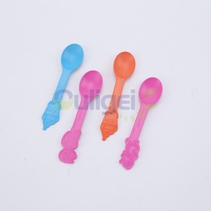 Cuillères à crème glacée à l'amidon de maïs personnalisées Cuillères en plastique jetables Expédition rapide et échantillons gratuits Cuillères à crème glacée à l'amidon de maïs - Product Image 2
