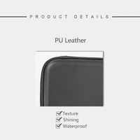 Étui pour accessoires électroniques noir, étanche, antichoc, anti-poussière, durable, organisateur de câbles EVA personnalisé pour le transport