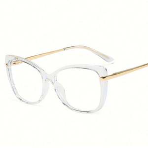 Gafas de Mujer con Logotipo Personalizado, Novedades de Moda, Monturas de Aleación con Bisagras de Resorte, Gafas de Computadora con Estampado de Leopardo para Mujer - Product Image 6