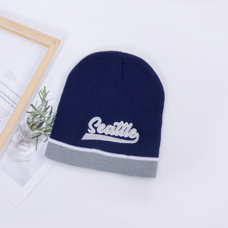 Navy blue + light gray + white