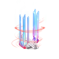 4 Refroidisseur de CPU à caloduc avec ventilateur de 12cm Refroidisseur d'air silencieux ARGB PWM Processador CPU Cooler pour Intel/AMD Multi-platform