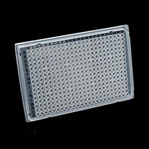 Fournitures de laboratoire Plaques PCR à jupe complète 384 puits Matériau PP Microplaques transparentes 40ul avec alphanumériques noires - Product Image 2