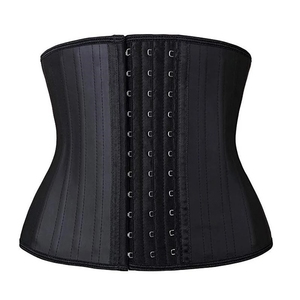 Corset en <span class=keywords><strong>Latex</strong></span> désossé pour femmes, ceinture de Sport, taille haute, accessoire de maintien pour le corps, 25 baleines en acier - Product Image 1