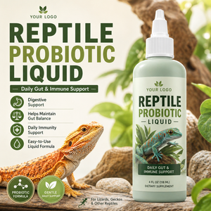 Probiótico Líquido Todo <span class=keywords><strong>en</strong></span> Uno para Reptiles - Apoya la Salud Intestinal y el Apetito <span class=keywords><strong>en</strong></span> Tortugas y Geckos - Fábrica con Certificación GMP - Product Image 1