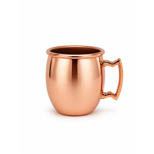 Verre à shot en cuivre 2 oz avec poignée, écologique, style américain, pour bière, fête, cocktail - Product Image 4