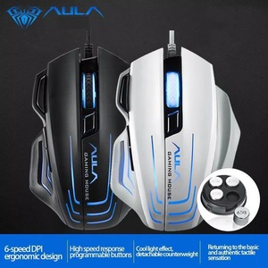 เมาส์เกมมิ่ง AULA S18 Ghost Shark แบบมีสาย USB RGB Backlit ตั้งค่ามาโครได้ ดีไซน์ตามหลักสรีรศาสตร์ สำหรับแล็ปท็อป/เดสก์ท็อป มีสินค้าพร้อมส่ง - Product Image 5