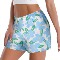Shorts de pyjama pour filles, de haute qualité, à petits motifs floraux, pour l'été et le printemps, grande résistance des couleurs, respirant, confortable, vêtements de nuit