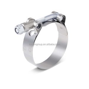 Kinglin Có Thể Điều Chỉnh 2.5Inch 304SS Thép Không Gỉ Chịu Nhiệt Nhiệm <span class=keywords><strong>V</strong></span>ụ Nặng Nề T Bolt Ống Kẹp - Product Image 1