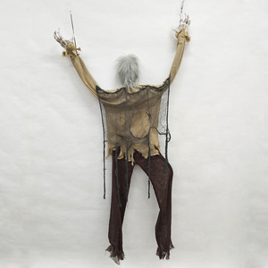 Halloween ma ám nhà trang trí giá rẻ bán buôn cửa sổ sân trang trí nội thất đáng sợ treo bộ xương đầu sọ - Product Image 4