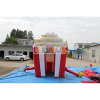 Cabine de pop-corn gonflable extérieure mobile Tente de stand de pop-corn gonflable personnalisée pour la publicité château gonflable enfants adultes
