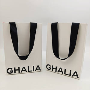 Customized UV Logo Luxury Recyclable Paper Shopping <b>Bags</b> <b>Gift</b> Packaging Ideal for Small Business - Product Image 4