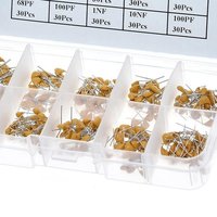 PENPOS DIP Set kapasitor keramik multilapis, Set kapasitor keramik multilapis, 0.1Uf-10Uf