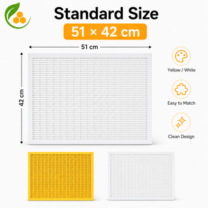 Escludiregina in Plastica Extra Spessa 51*42cm, Bicolore Giallo e Bianco, Separatore per Api Regina, Strumenti per Apicoltura, Vendita all'Ingrosso - Product Image 4