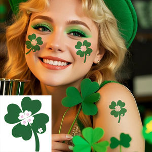 Irish Party Temporary <b>Tattoo</b> Sticker Waterproof Long Lasting Face Arm Hand <b>Paper</b> Decal for Parade Celebration Professional Use - Product Image 4
