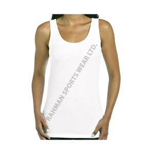 Débardeur sport en coton tricoté décontracté pour femme, léger, sans manches, séchage rapide, respirant, idéal pour le quotidien - Product Image 1