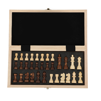 Fabricant d'ensembles d'échecs portables en bois écologiques, ensemble d'échecs en bois imprimé, jeu de société de voyage
