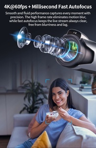 Cámara Profesional 4K60 con Sensor de 4/3 Pulgadas y Zoom Híbrido 3+16X para Transmisión en Vivo Ultraestable 24/7, X8 4K60, Captura Ultra - Product Image 2