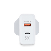 Chargeur mural 45W double port USB-C et USB-A PD3.0 QC3.0 à charge rapide 45 Watts pour téléphones Apple iPhone Samsung (vente en gros)