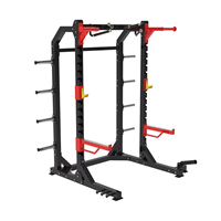 Équipement de gymnastique de forme physique commerciale Smith Machine Cable Cage Power Squat Rack