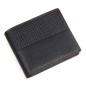 Portefeuille en cuir véritable de haute qualité pour hommes, logo personnalisé disponible, anti-scan et design multi-fentes pour cartes - Product Image 1