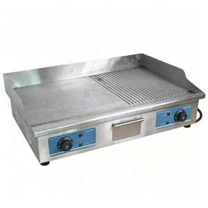 Electric Stainless Steel <b>Griddle</b> Commercial <b>Flat</b> <b>Top</b> Grill 4.4kW 220-240V Countertop Cooking Equipment - Product Image 1