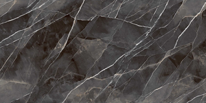 Losas de Piedra Sinterizada Calacatta Negra de Lujo de 12 mm para Encimeras de Cocina Modernas, <span class=keywords><strong>Azulejos</strong></span> de Porcelana con Aspecto de Mármol de Gran Formato - Product Image 3