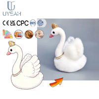 UYEAH EN71/CPC/GRS Mascotte en peluche personnalisée unisexe, design sur mesure, oie/cygne en peluche, jouet doux pour enfants