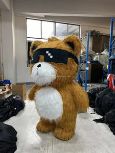 Disfraz Inflable <span class=keywords><strong>de</strong></span> Oso <span class=keywords><strong>de</strong></span> Peluche <span class=keywords><strong>de</strong></span> 2.2m, Color Marrón, para Carnaval, Halloween, Año Nuevo, Cosplay - Product Image 2