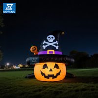 Publicité Gonflable Halloween Décoration Océan Bandits Bateau Pirate Bateau Pirate Chapeau Décoration Prop