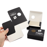 Cajas de jabón con logotipo impreso personalizado con ventana Embalaje de papel de cartón portátil para billetera de pestañas Cajas de cosméticos personalizadas MOQ bajo