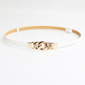 Ajustável PU Couro Cadeia Cintura para Senhoras Alta Moda Cinto Decorativo com Liga Buckle Thin Head Acessório - Product Image 5